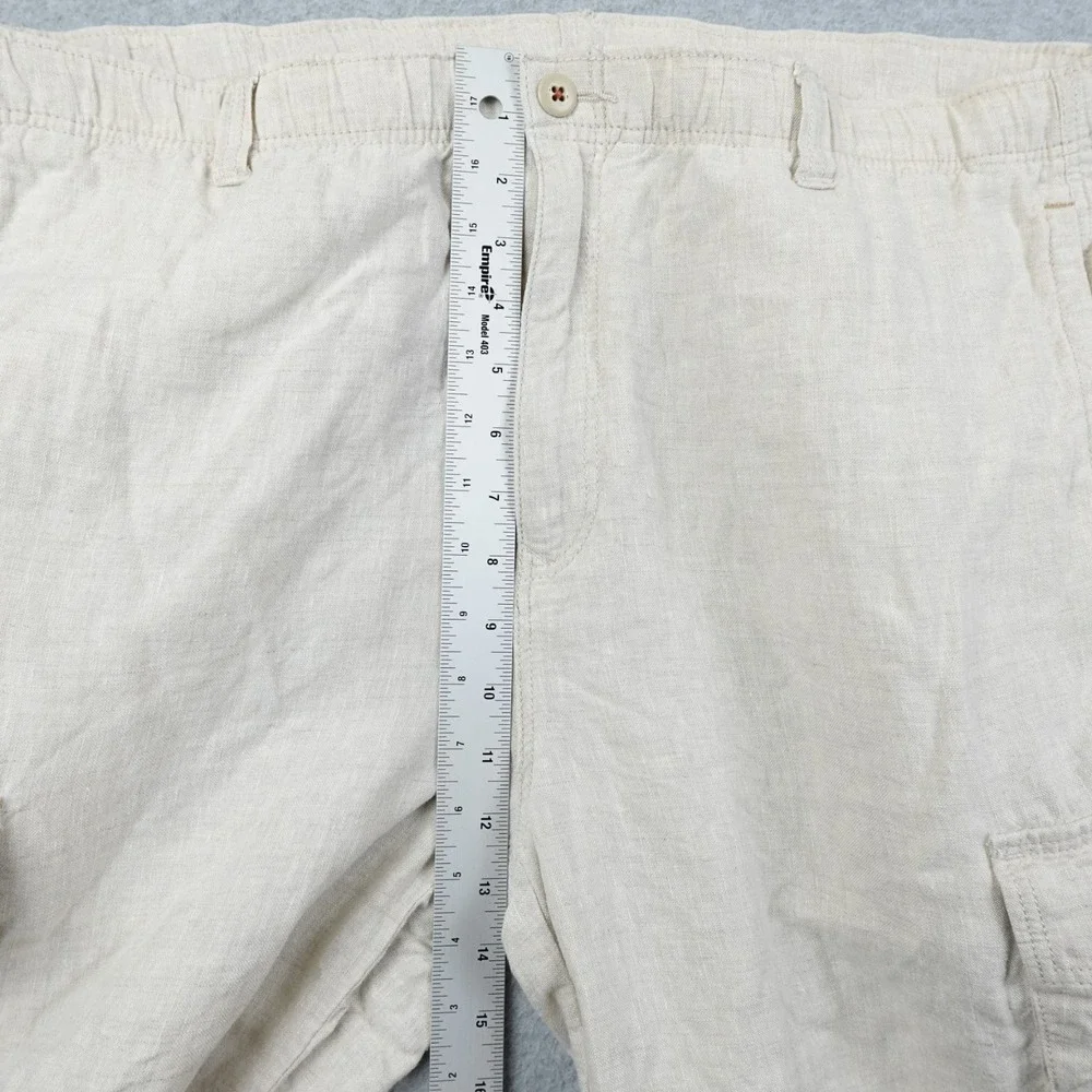Tommy Bahama Relax Linen Pants Mens Medium Beige Beach Coast Resort Trouser